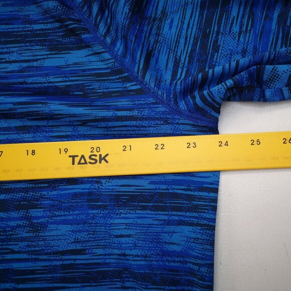 Old Navy Active Men's Size XL Blue & Black Pattern Go Dry Long Sleeve Polo - Picture 8 of 10